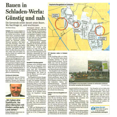 Pressebericht - Bauen in Schladen-Werla: Günstig und nah