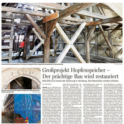 Sonderbeilage - Großprojekt Hopfenspeicher - Der prächtige Bau wird restauriert