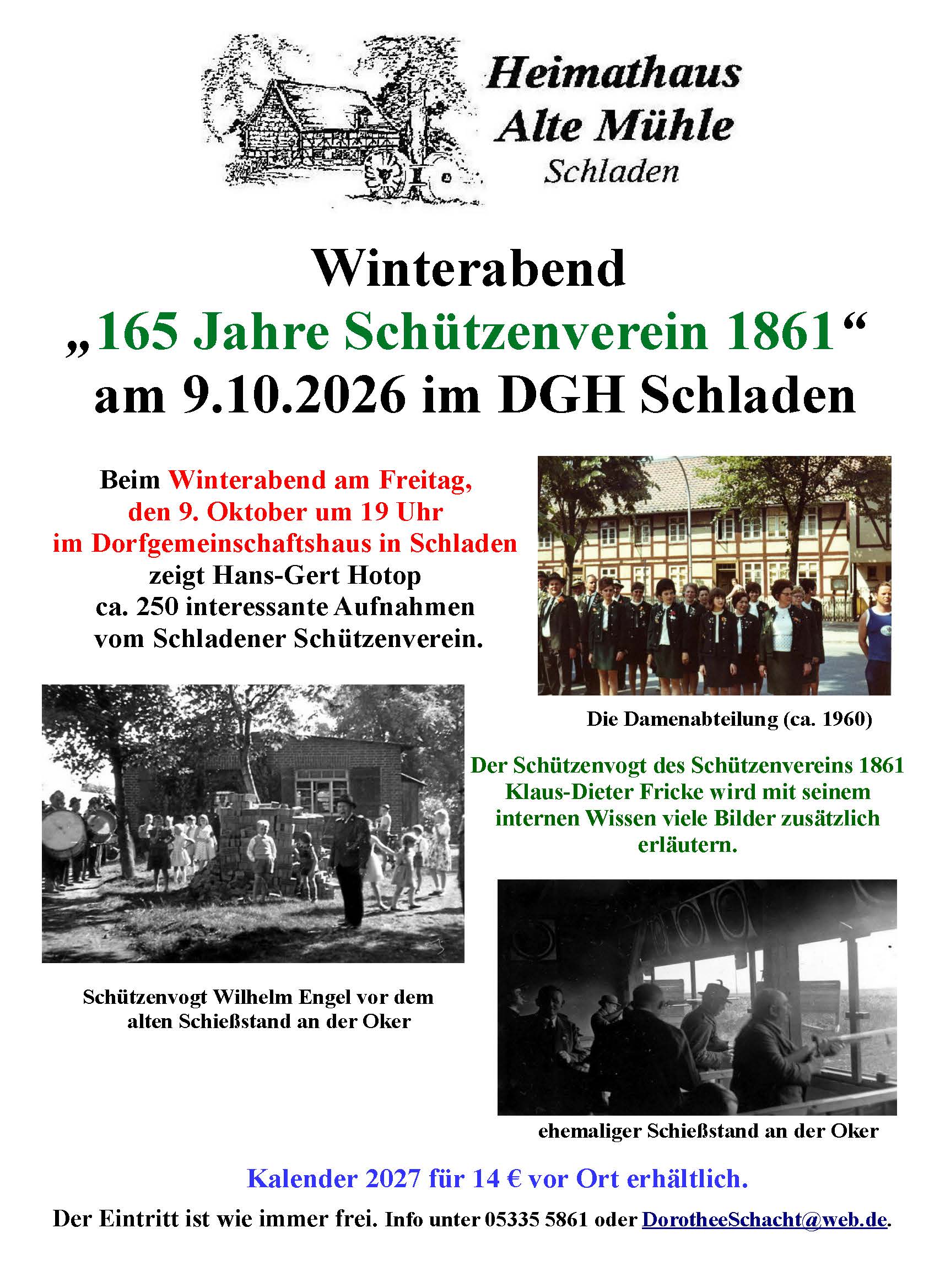 Winterabend 165 Jahre Sch&uuml;tzenverein Schladen