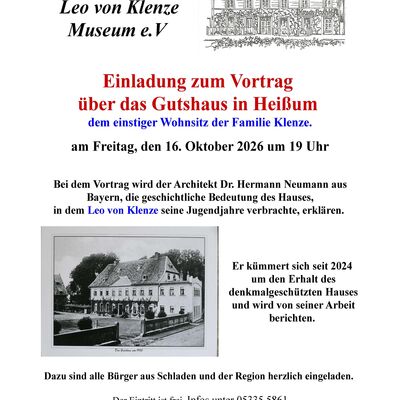 Plakat - Hoffnung f&uuml;r das Hei&szlig;umer Gutshaus